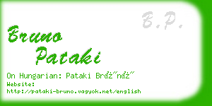 bruno pataki business card